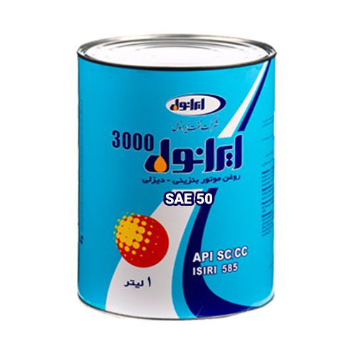قیمت ایرانول 3000 1 لیتری SAE50